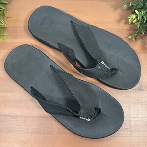 Quiksilver Men's Black Flip Flops Sandals Size 12
